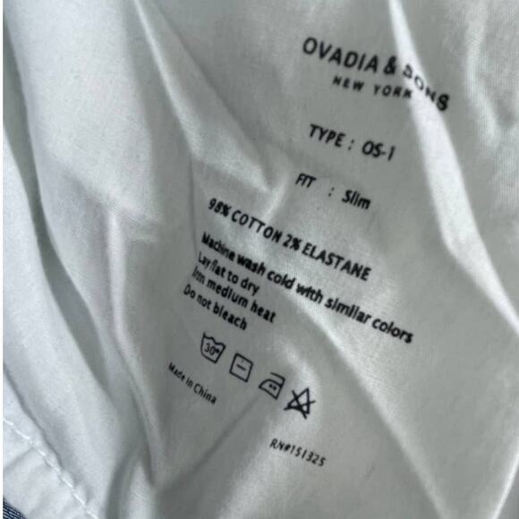 Ovadia & Sons Mens Denim Jeans Skinny Fit Blue‎ Wash Striped Casual Size 36 - Picture 8 of 8